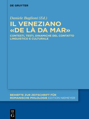 cover image of Il veneziano «de là da mar»